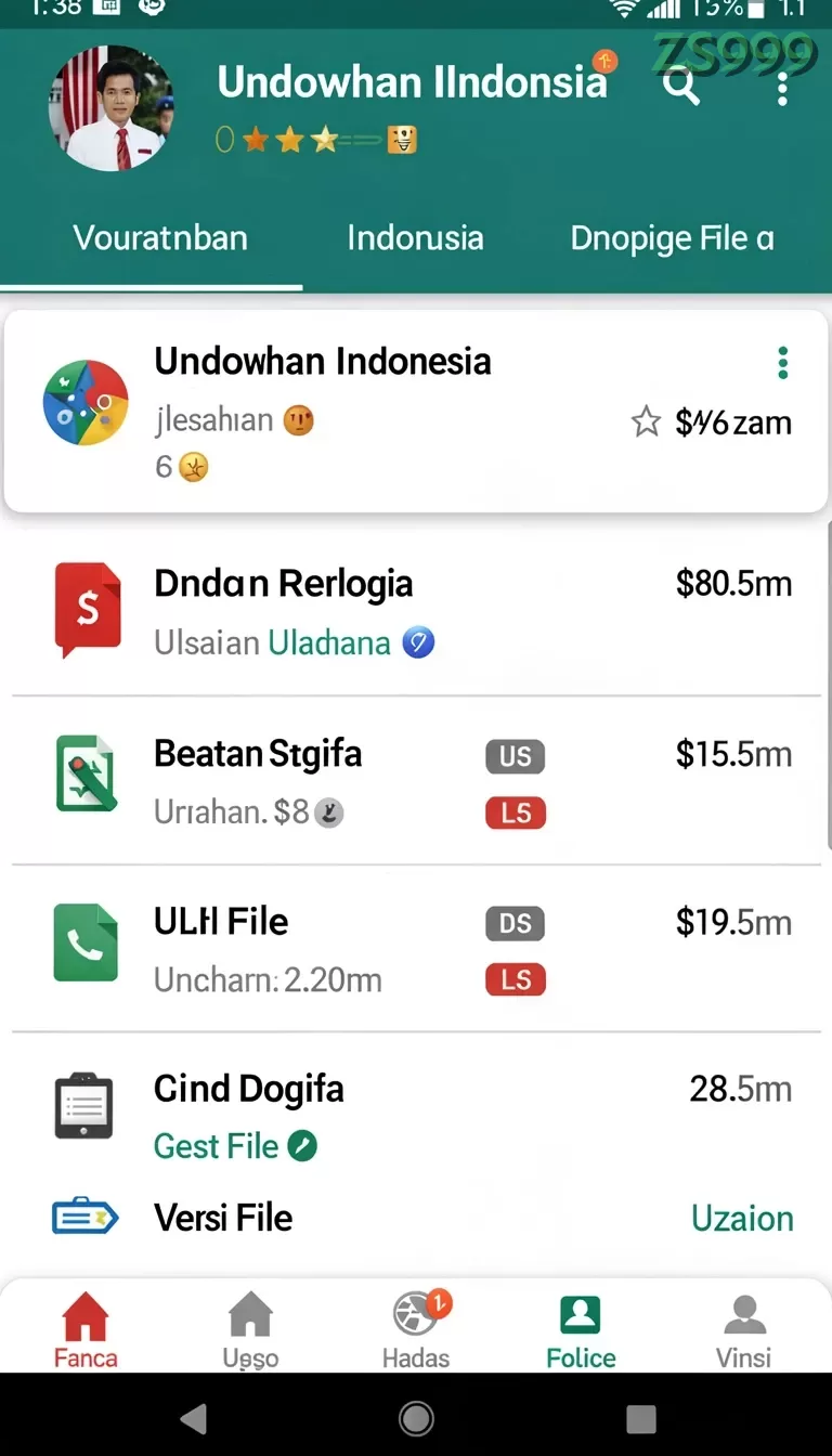 Cuplikan layar WDBOS — halaman utama