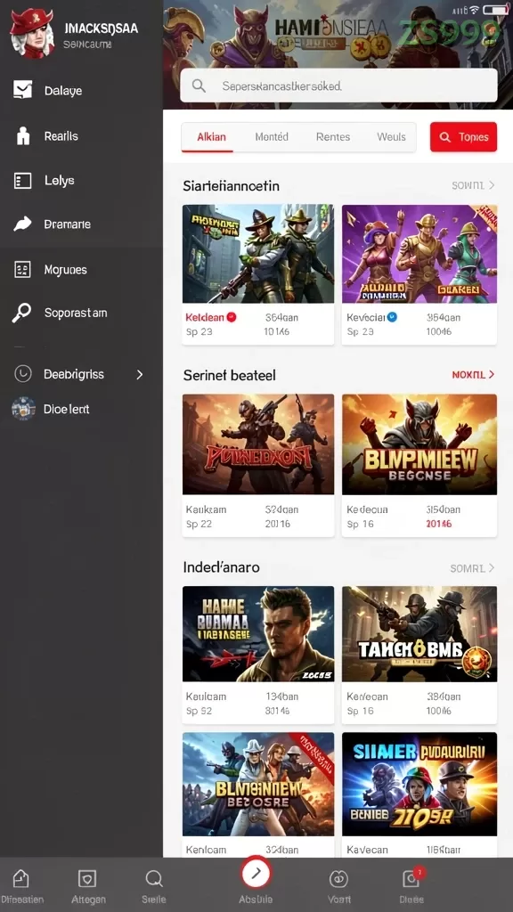 Cuplikan layar WIN88BLUE — pengaturan akun